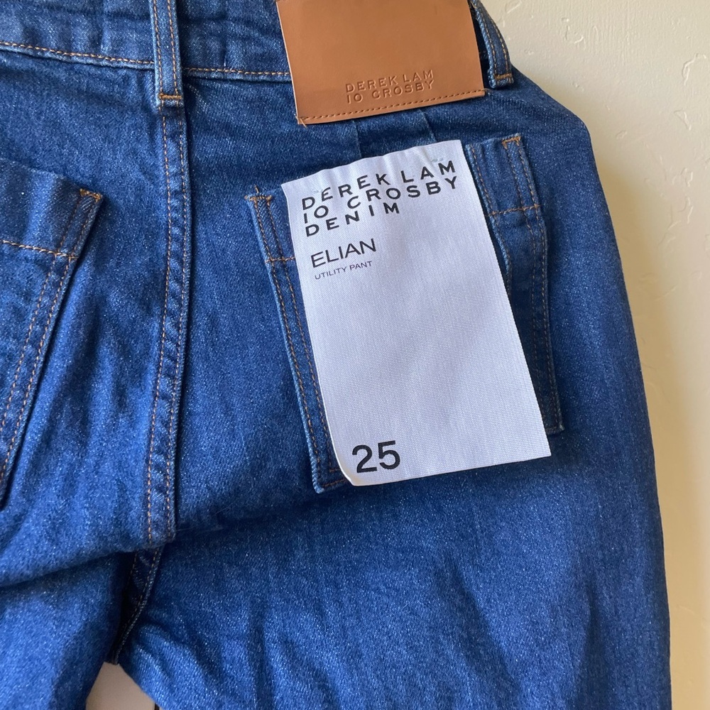 NWT DEREK LAM 10 CROSBY Elian Utility Pants Cargo Jeans Size 25 - Picture 6 of 6
